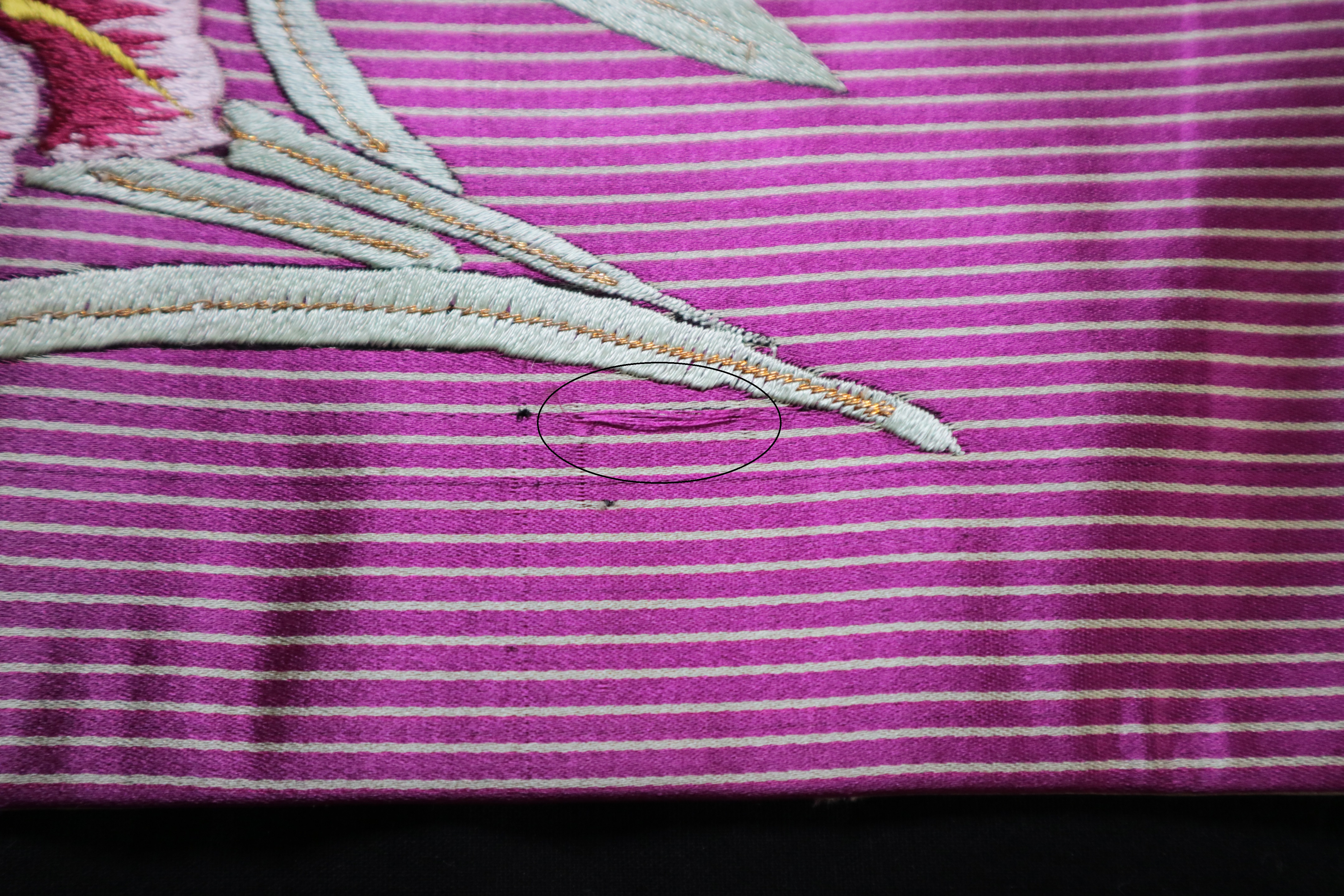 アンティーク名古屋帯 大正ロマン 上質な刺繍 と金駒刺繍 正絹 N8-25